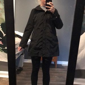 Black rain jacket